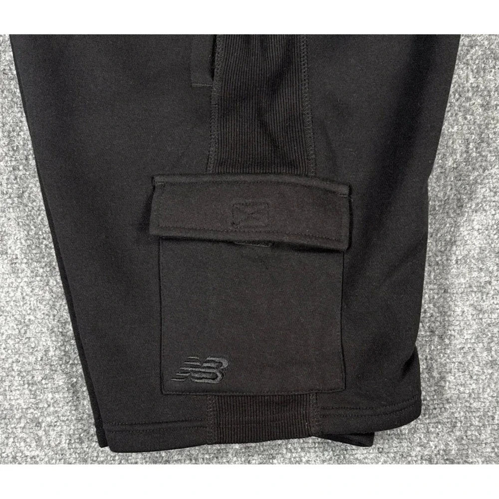 New Balance Boys Large 14/16 Black Fleece Cargo Shorts NWT